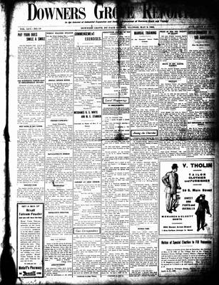 Downers Grove Reporter, 9 May 1908