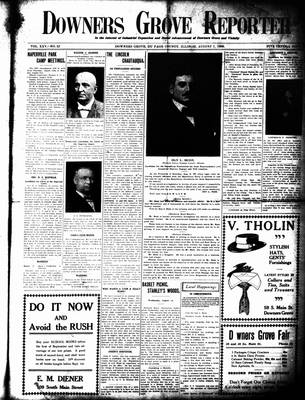 Downers Grove Reporter, 7 Aug 1908