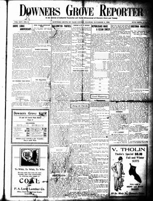 Downers Grove Reporter, 6 Nov 1908