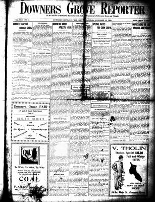 Downers Grove Reporter, 13 Nov 1908