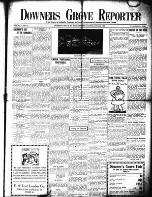 Downers Grove Reporter, 25 Jun 1909