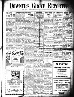 Downers Grove Reporter, 13 Aug 1909