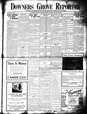 Downers Grove Reporter, 27 Aug 1909