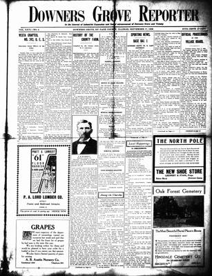 Downers Grove Reporter, 17 Sep 1909