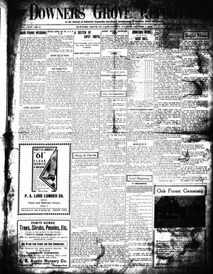 Downers Grove Reporter, 1 Oct 1909