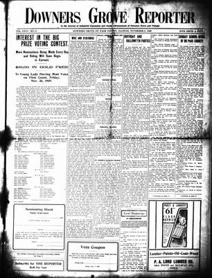 Downers Grove Reporter, 5 Nov 1909