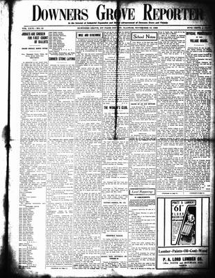 Downers Grove Reporter, 19 Nov 1909