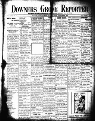 Downers Grove Reporter, 26 Nov 1909