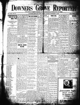 Downers Grove Reporter, 10 Dec 1909