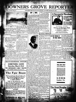 Downers Grove Reporter, 22 Mar 1912