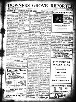 Downers Grove Reporter, 26 Apr 1912