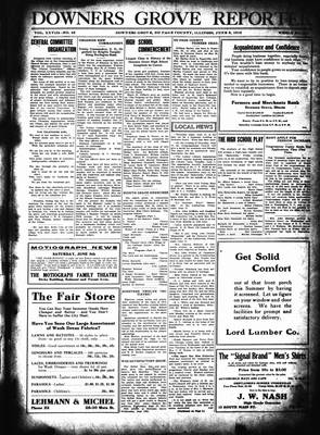 Downers Grove Reporter, 8 Jun 1912