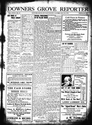 Downers Grove Reporter, 20 Jul 1912