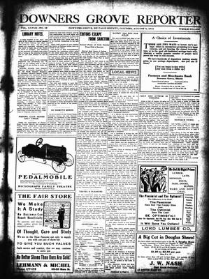 Downers Grove Reporter, 3 Aug 1912