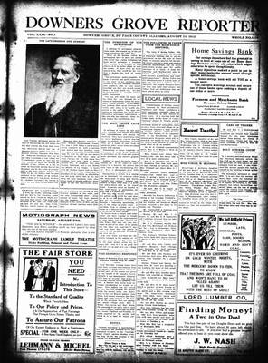 Downers Grove Reporter, 24 Aug 1912