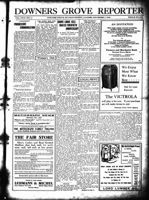 Downers Grove Reporter, 1 Nov 1912