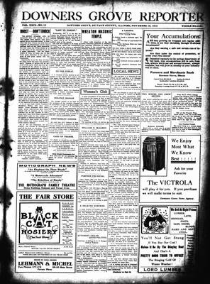 Downers Grove Reporter, 15 Nov 1912