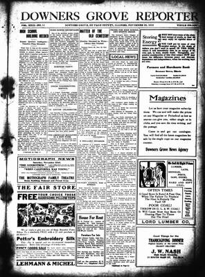 Downers Grove Reporter, 22 Nov 1912