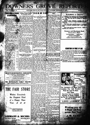 Downers Grove Reporter, 27 Dec 1912