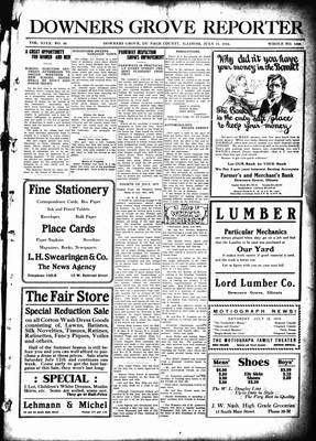 Downers Grove Reporter, 11 Jul 1913