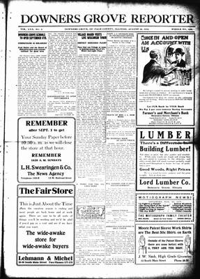 Downers Grove Reporter, 29 Aug 1913