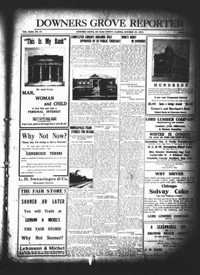 Downers Grove Reporter, 22 Oct 1915