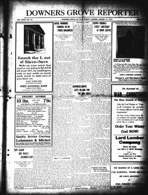 Downers Grove Reporter, 17 Aug 1917