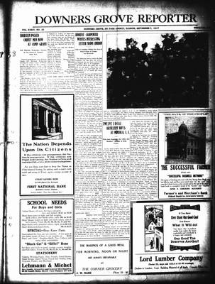 Downers Grove Reporter, 7 Sep 1917