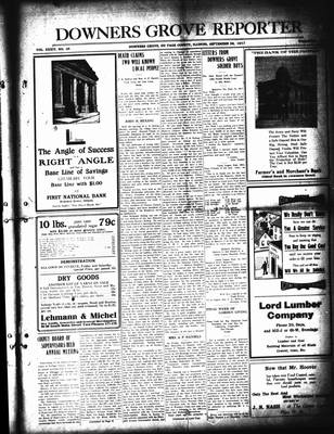 Downers Grove Reporter, 28 Sep 1917