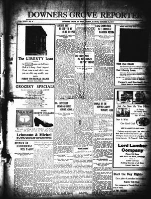 Downers Grove Reporter, 26 Oct 1917