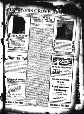 Downers Grove Reporter, 28 Dec 1917