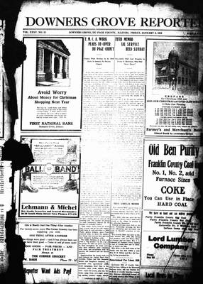 Downers Grove Reporter, 3 Jan 1919