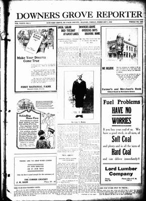 Downers Grove Reporter, 7 Feb 1919