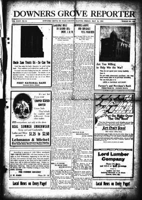 Downers Grove Reporter, 31 May 1918