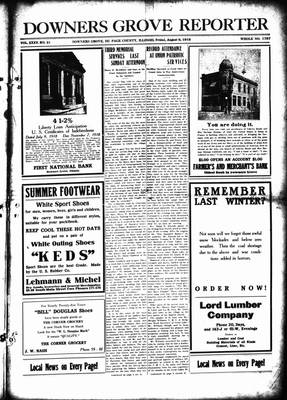 Downers Grove Reporter, 9 Aug 1918