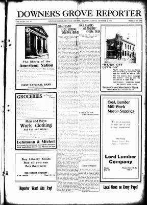 Downers Grove Reporter, 4 Oct 1918