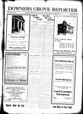 Downers Grove Reporter, 25 Oct 1918