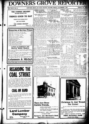 Downers Grove Reporter, 7 Nov 1919