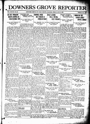 Downers Grove Reporter, 9 Jul 1920