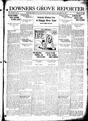 Downers Grove Reporter, 31 Dec 1920