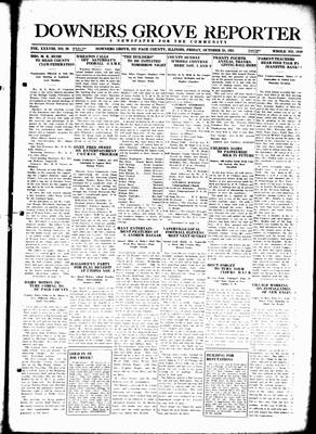 Downers Grove Reporter, 28 Oct 1921