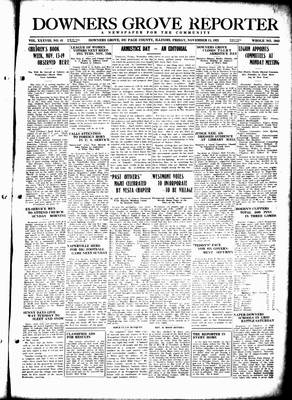 Downers Grove Reporter, 11 Nov 1921