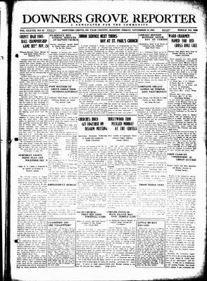 Downers Grove Reporter, 18 Nov 1921