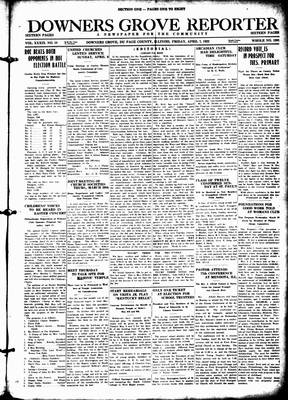 Downers Grove Reporter, 7 Apr 1922