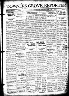 Downers Grove Reporter, 2 Jun 1922