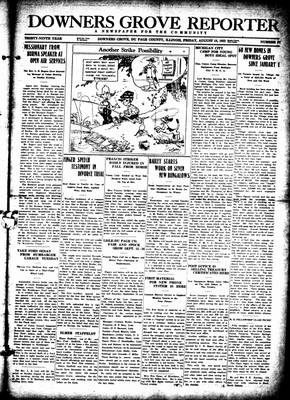 Downers Grove Reporter, 18 Aug 1922