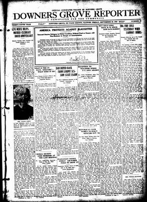 Downers Grove Reporter, 29 Sep 1922