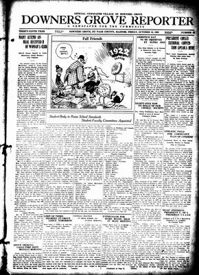 Downers Grove Reporter, 13 Oct 1922