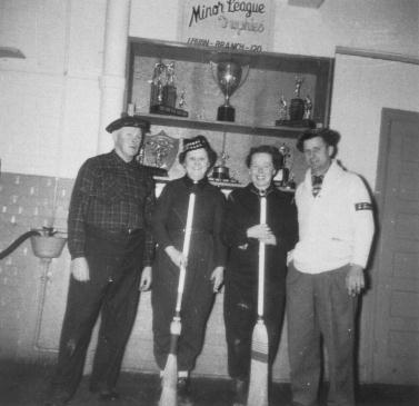 Members of the Curling Club 1955-56