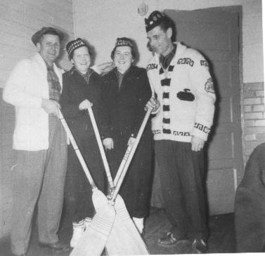 Members of the Curling Club 1955-56